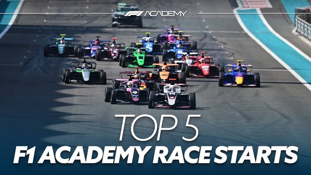 WATCH Top five F1 ACADEMY race starts