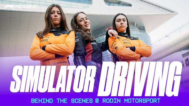 WATCH How F1 ACADEMY Drivers Prep for the Track A Day on the Sim at Rodin Motorsport